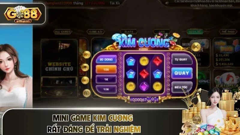 Mini game kim cương rất đáng để trải nghiệm