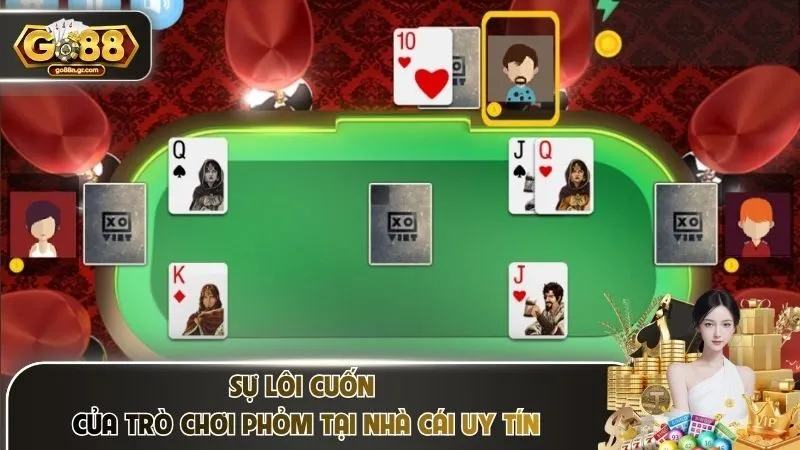 Sự lôi cuốn của trò chơi phỏm tại nhà cái uy tín