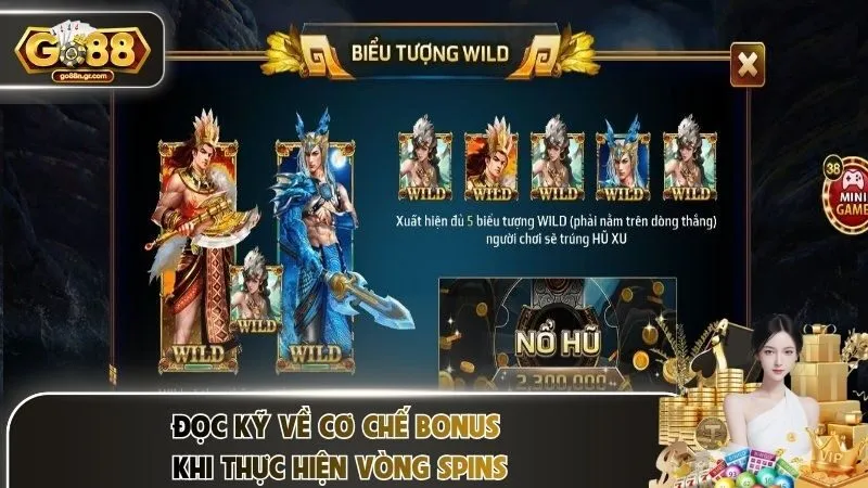 Đọc kỹ về cơ chế bonus khi thực hiện vòng spins