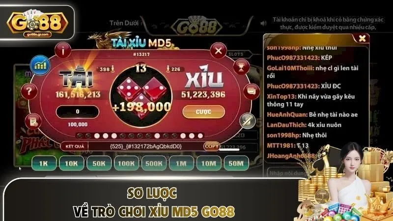 Sơ lược về trò chơi tài xỉu MD5 Go88