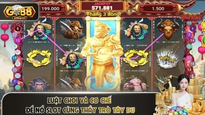 Luật chơi và cơ chế để nổ slot cùng thầy trò Tây du